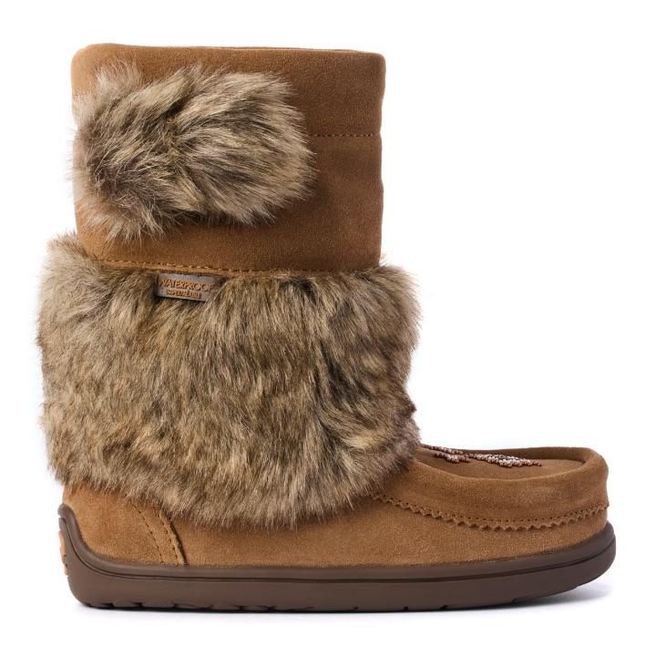 Waterproof Faux Fur Youth Snowy Owlet - Image 14